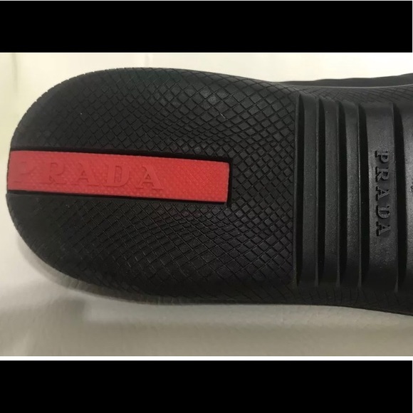 Prada nylon and leather ballerina sneakers size 37 - Picture 8 of 10